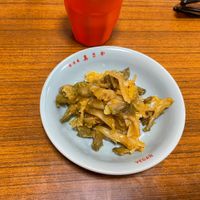 Chinese pickled vegetables   at Izakaya Masaka in Tokyo