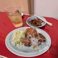 Bamboo shoots and Karaage dish   at Izakaya Masaka in Tokyo