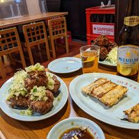 Huge Karaage at Izakaya Masaka in Tokyo