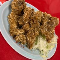 Fried maitake mushrooms  at Izakaya Masaka in Tokyo
