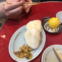 Rice balls  at Izakaya Masaka in Tokyo