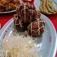Teriyaki mayo vegan karage at Izakaya Masaka in Tokyo