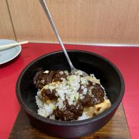 Mapo tofuu  at Izakaya Masaka in Tokyo
