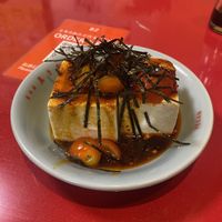 Chinese style tofu  at Izakaya Masaka in Tokyo