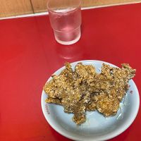 deep fried mushrooms - weren’t my favorite  at Izakaya Masaka in Tokyo
