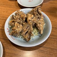 Fried maitake mushrooms  at Izakaya Masaka in Tokyo