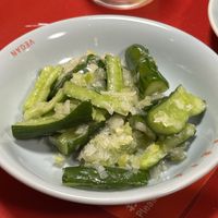Cucumber salad  at Izakaya Masaka in Tokyo