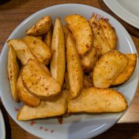 Spicy Potato wedges #Veganuary at Izakaya Masaka in Tokyo