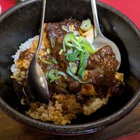 Mapo tofu rice at Izakaya Masaka in Tokyo