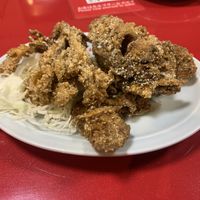 Fried mushrooms  at Izakaya Masaka in Tokyo
