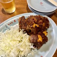 Spicy chicken  at Izakaya Masaka in Tokyo