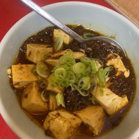 Mapo Tofu with soy meat  at Izakaya Masaka in Tokyo