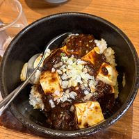 Mapo Tofu, sizzling hot!  at Izakaya Masaka in Tokyo