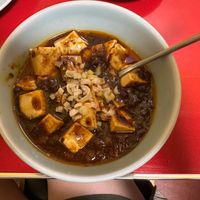 Mapo tofu at Izakaya Masaka in Tokyo