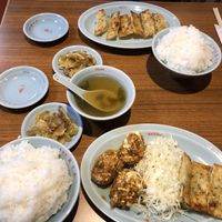 2 menus. One of them only gyozas at Izakaya Masaka in Tokyo