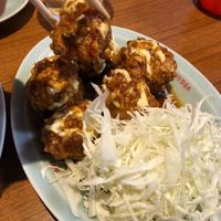 Karage with teriyaki and mayo at Izakaya Masaka in Tokyo