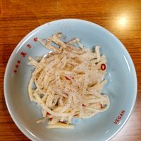 Spicy Cold Potato - yum! at Izakaya Masaka in Tokyo