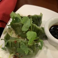 Veggie steam dumplings, 5 in an order - we just ate them too fast!   at Sunny Thai in Arlington