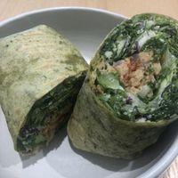 Mediterranean falafel wrap  at The Roots Salad Bar in Jakarta