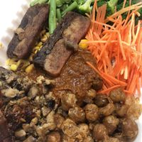Vegan Nasi Campur at The Roots Salad Bar in Jakarta