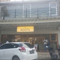 Outside at The Roots Salad Bar in Jakarta