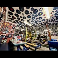 Fun ceiling!  at B-Side Grill in New Paltz