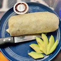 Yummy burrito  at B-Side Grill in New Paltz