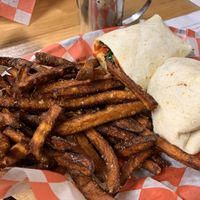 Those fries!  at B-Side Grill in New Paltz