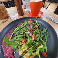 Avo smash at The Junction Cafe in Tannum Sands