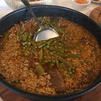 Vegetable rice dish at Lonxa d'Alvaro in Muxia