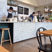 Interior at Origin Coffee Roasters in South East London