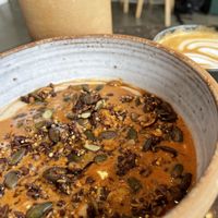 Oat Milk Porridge  at Origin Coffee Roasters in South East London