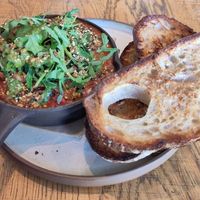 Fancy beans on toast! at Origin Coffee Roasters in South East London