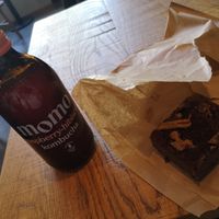 Kombucha and cake at Origin Coffee Roasters in South East London