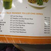 menu at Green Talk Healthy Organic & Cafe 绿言有机 in Kajang