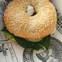 Bagel at Super Be Juicery in Marbella