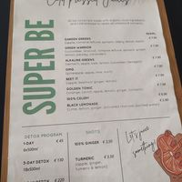 Juices at Super Be Juicery in Marbella