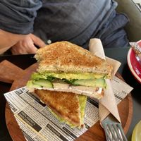 Vegan sandwich 🌱  at Super Be Juicery in Marbella