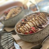salted caramel acai bowl  at Super Be Juicery in Marbella