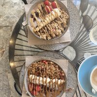 salted caramel acai bowl  at Super Be Juicery in Marbella