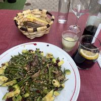 The green bean salad with mushrooms at Tedone in San Sebastian