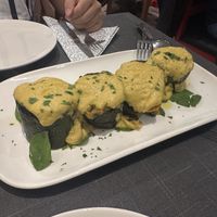 Calabacín relleno de curry  at Tedone in San Sebastian