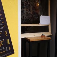 Entrance of location. Currently, orders can be made only at the store front at Kiiro Burger in Berlin