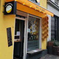 Exterior of location, street view at Kiiro Burger in Berlin