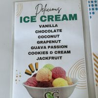Ice Cream Flavours  at Bodykure in Port Antonio