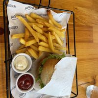 protein burger  at Happy Burger in Istanbul