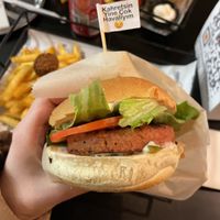 Vegan protein burger   at Happy Burger in Istanbul