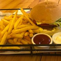 Protein Burger at Happy Burger in Istanbul
