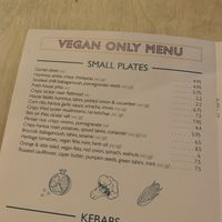 Menu  at Hafla Hafla in Liverpool