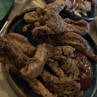 Fried oyster mushrooms  at Hafla Hafla in Liverpool